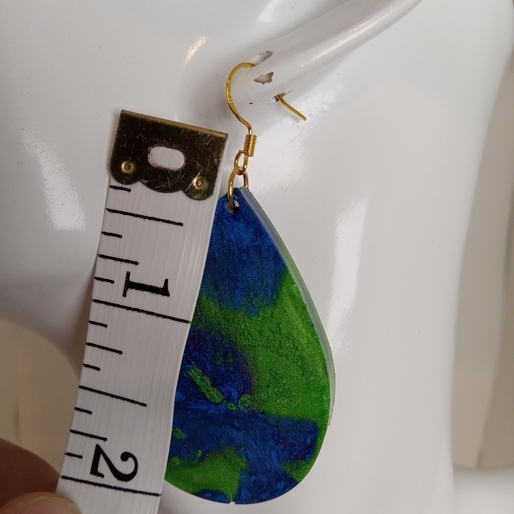 Colorful Teardrop Earrings - Picture 7 of 7